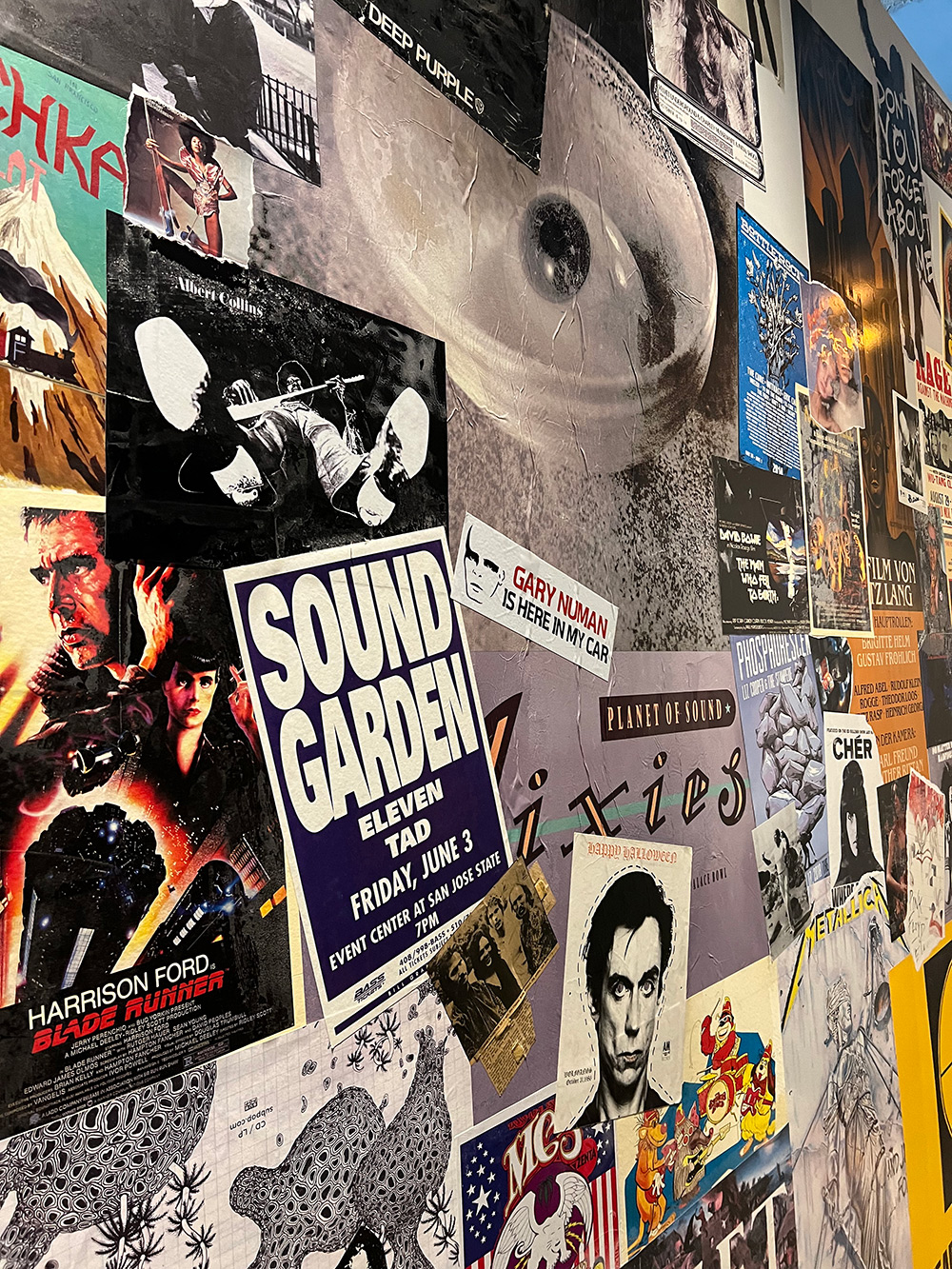 music posters collage