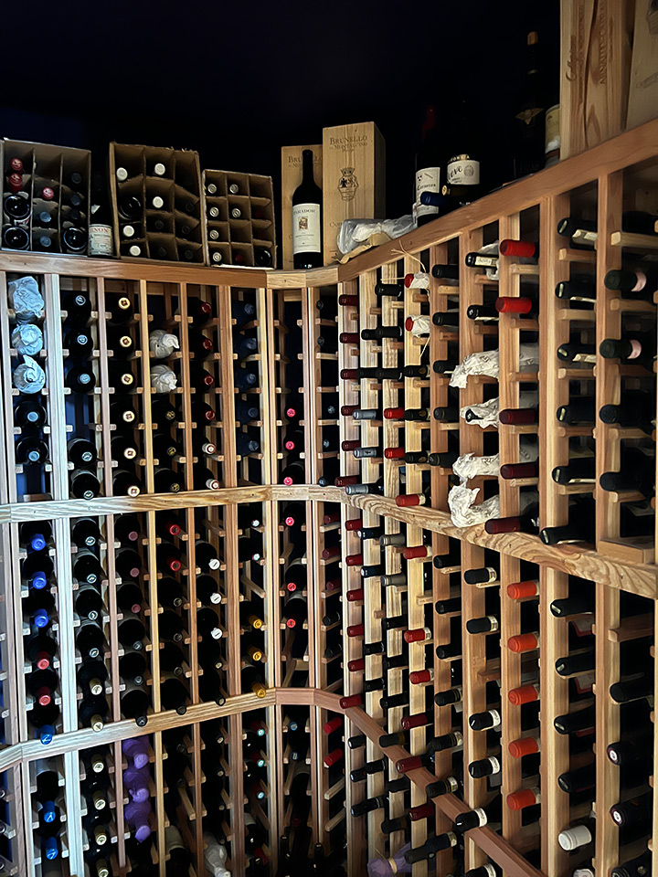 Huge wine inventory